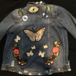 AFRM DENIM JACKET WITH PATCHES